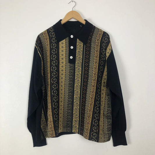 Vintage Stripe Pattern Knit shirts