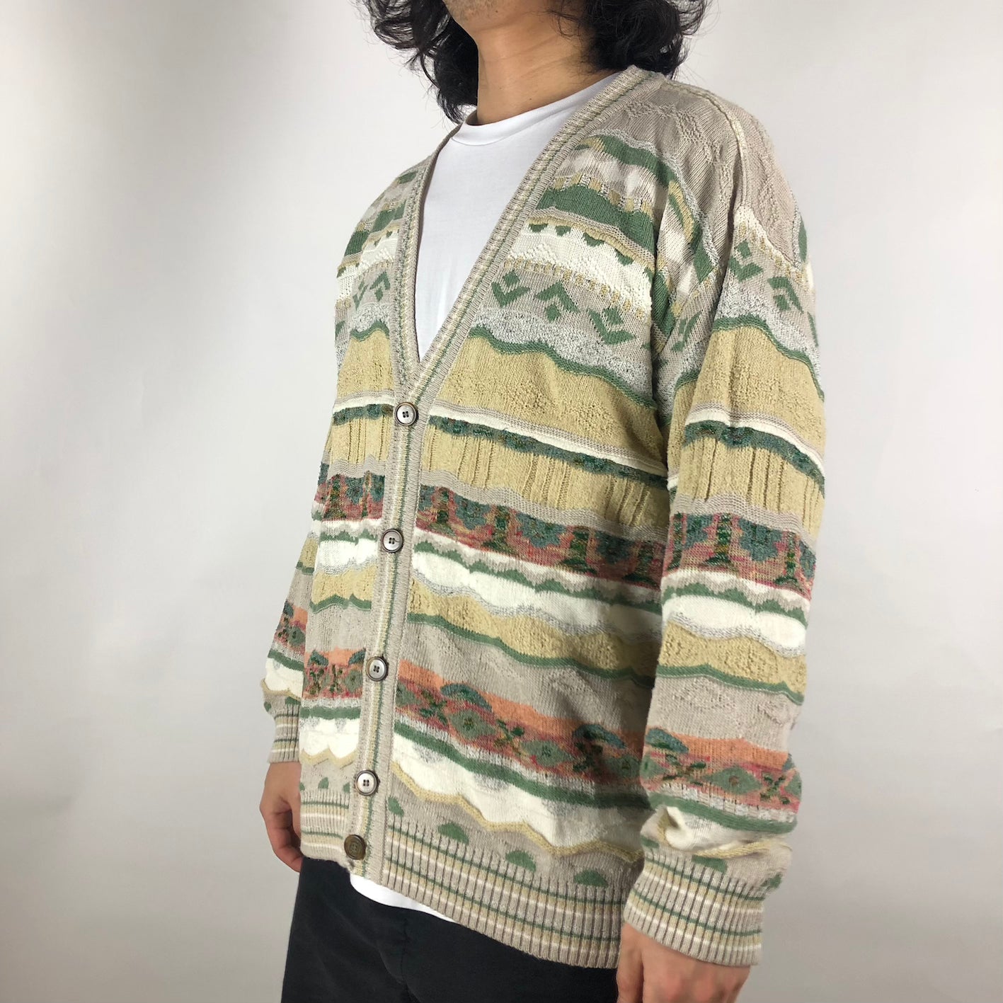 Vintage “Jimmy Free” Coogi Like Cardigan