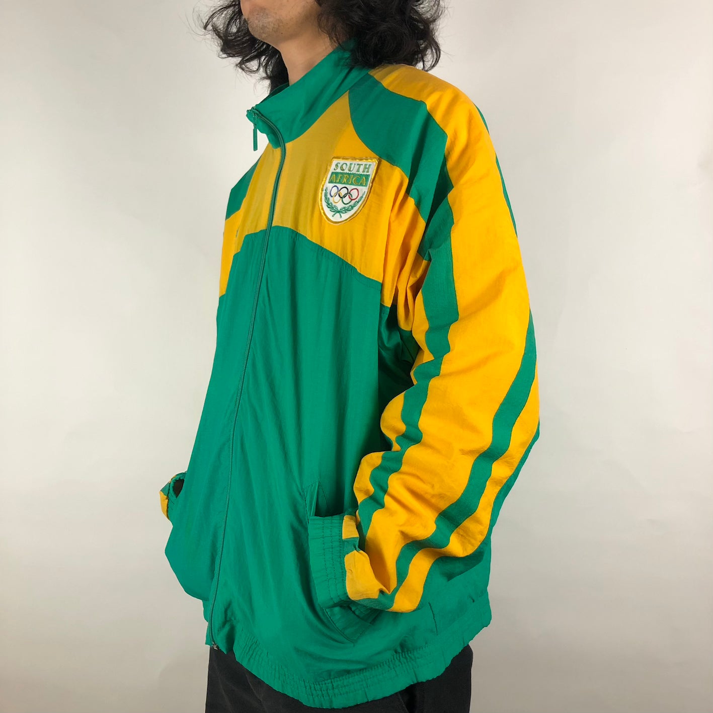 Vintage “Adidas” South Africa Olympic Nylon Jacket (XL)