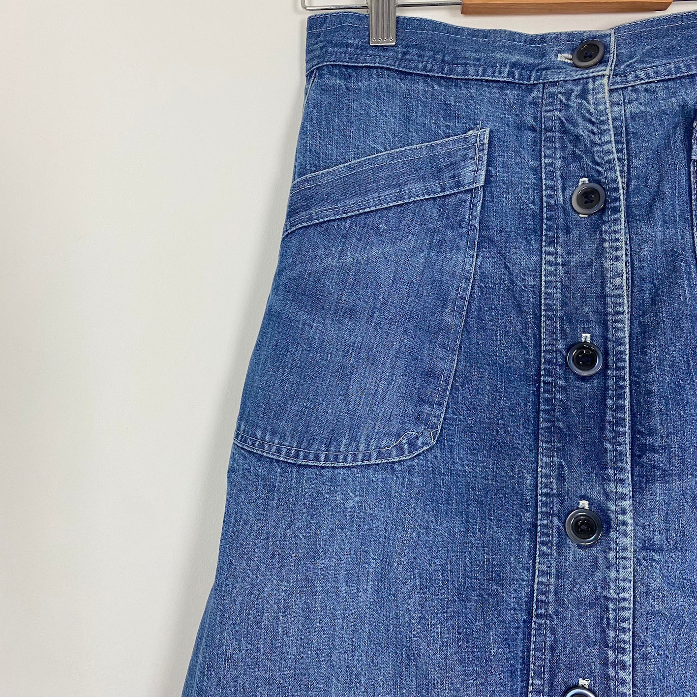 Vintage “LERYS” Paris Denim Skirt