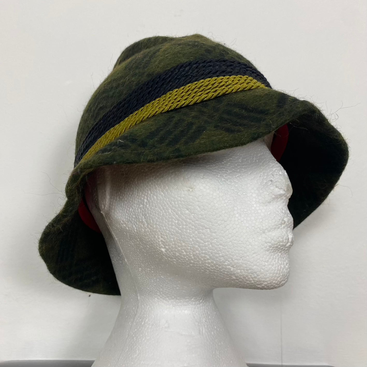 Vintage Wool Check Hat