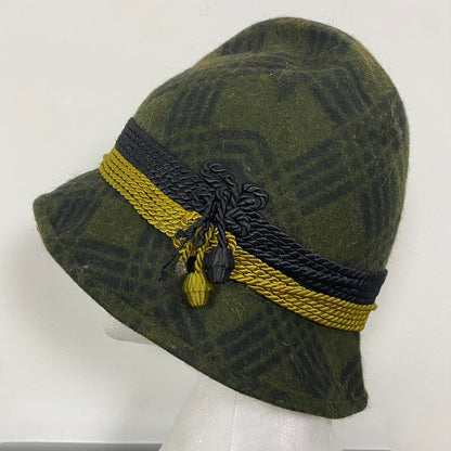 Vintage Wool Check Hat