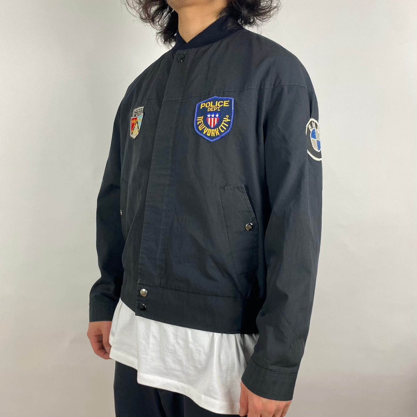 Vintage “Tiklas” Bootleg Woven Patch Jacket