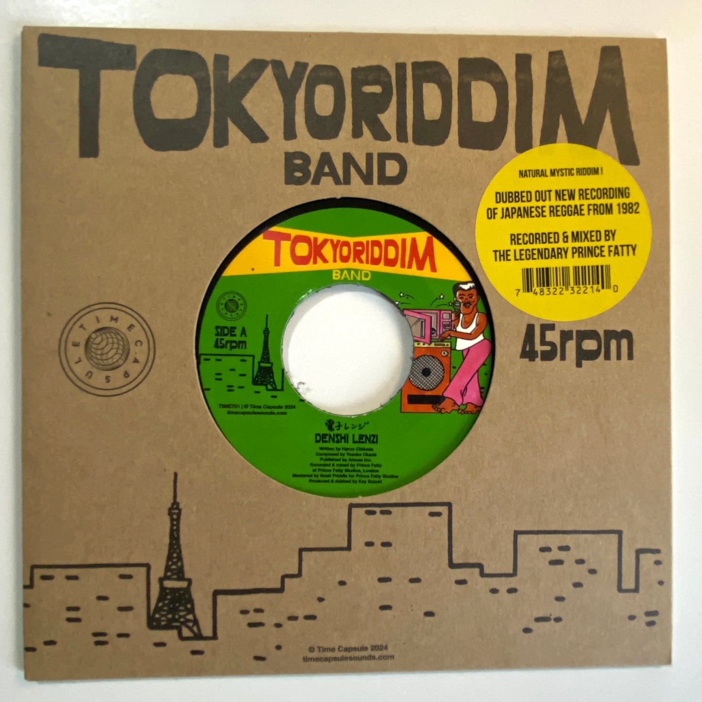 Tokyo Riddim Band - Denshi Lenzi /  Denshi Dub (TIME701) - 7inch