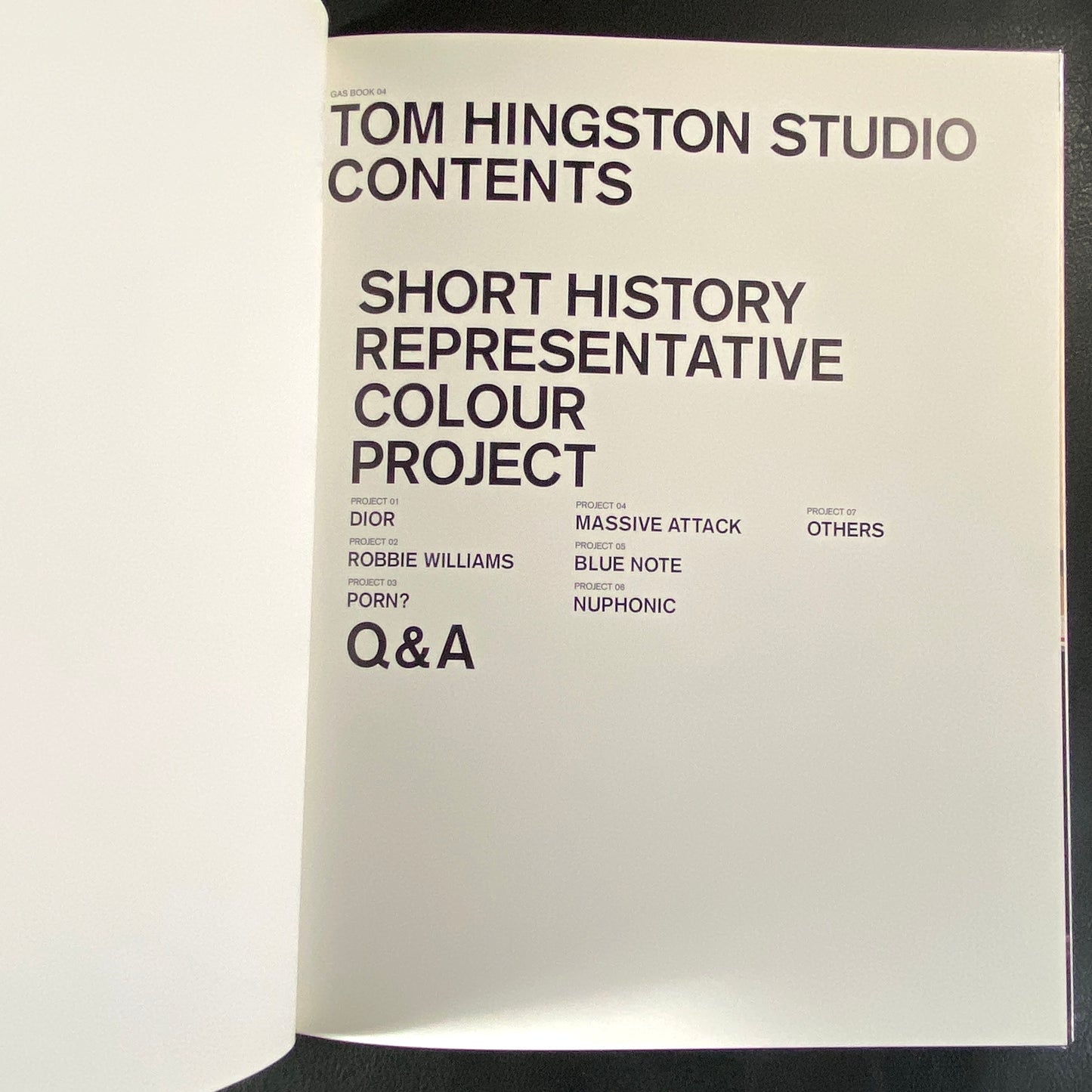 Gasbook 04: Tom Hingston Studio