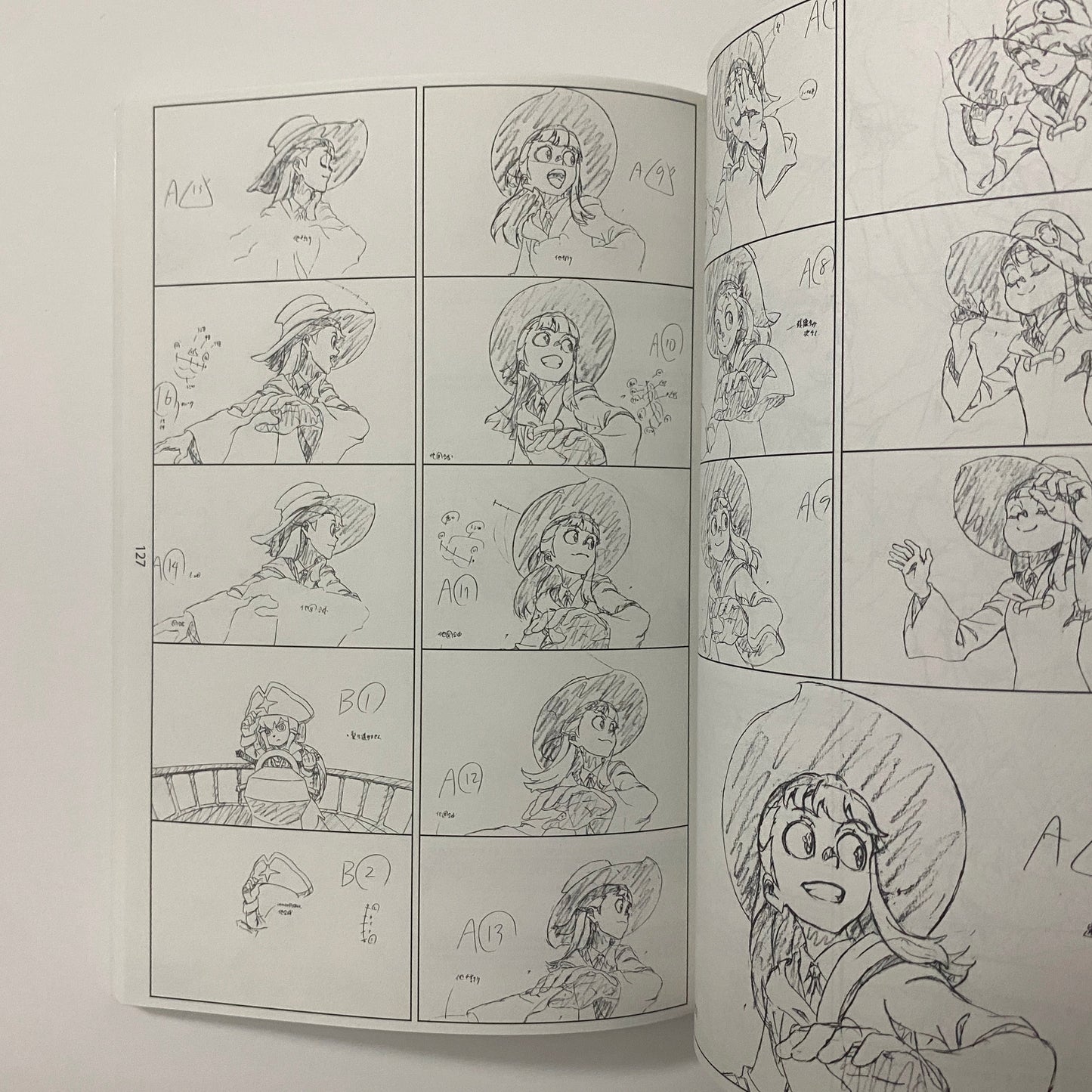 Original Drawings 2017 Key Note Animation Of Little Witch Academia