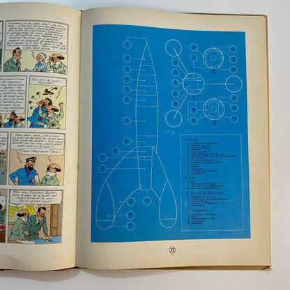 Tintin Objectif Lune 1953