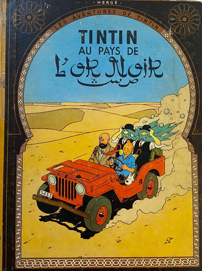 Tintin Au Pays de l'Or Noir Casterman Hergé en Français Bande Dessinée 1950