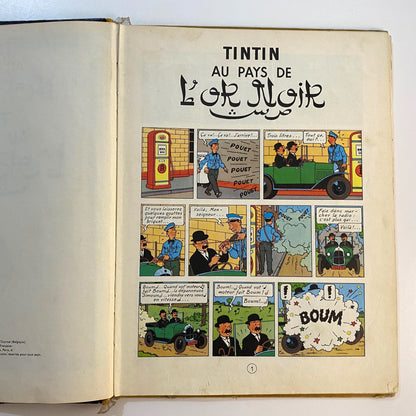 Tintin Au Pays de l'Or Noir Casterman Hergé en Français Bande Dessinée 1950