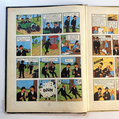 Tintin Au Pays de l'Or Noir Casterman Hergé en Français Bande Dessinée 1950