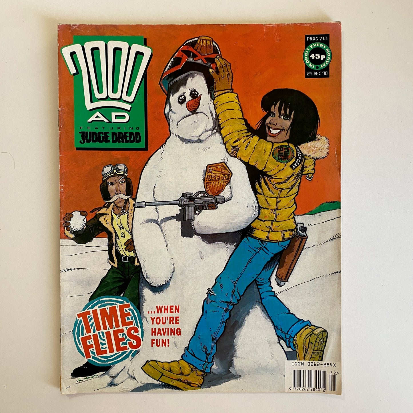 2000 AD #711 : December 1990 : Vintage UK Comic book