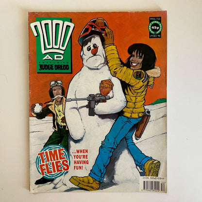 2000 AD #711 : December 1990 : Vintage UK Comic book