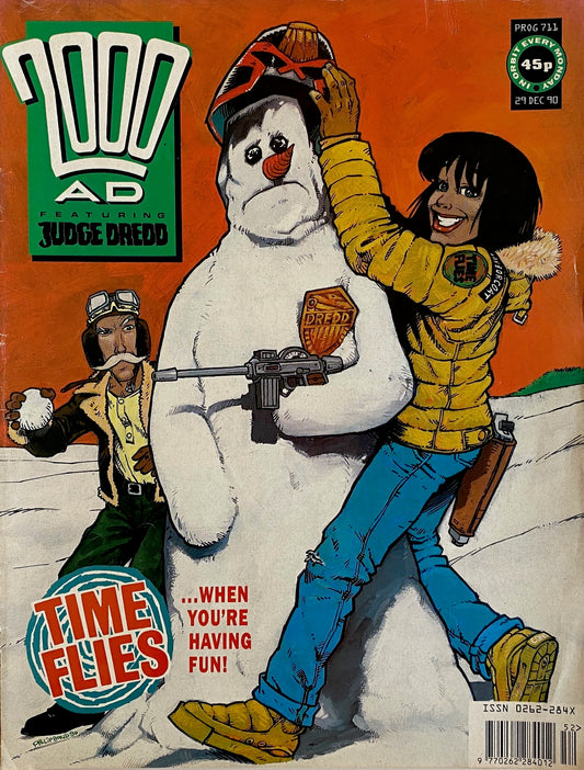 2000 AD #711 : December 1990 : Vintage UK Comic book