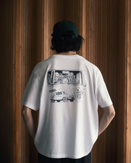 SUB SUN × CARAVAN T-SHIRTS - ZOMBIE CAR